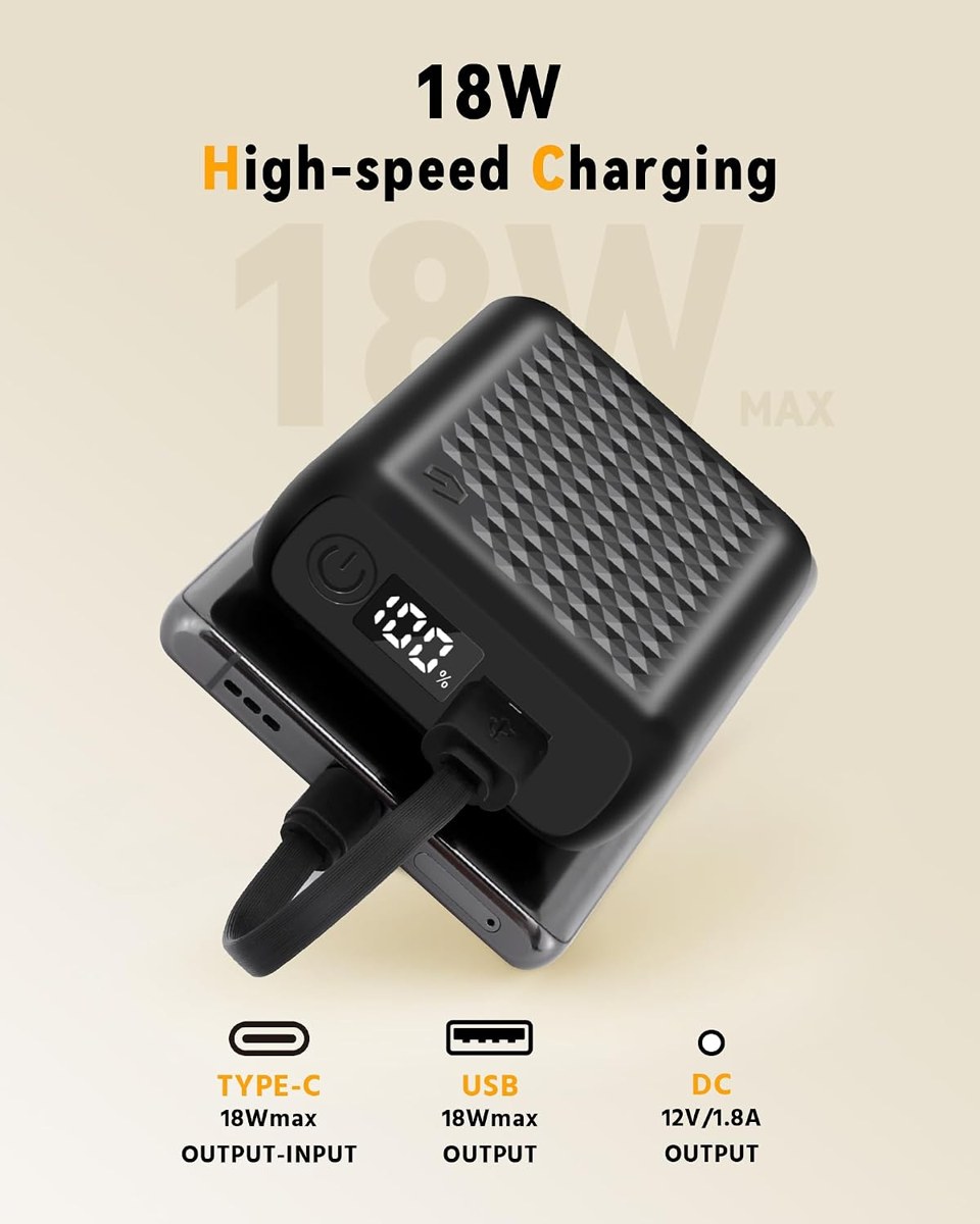 Genovega 12V 18400mAh Power Bank for Heated Jackets, view 3
