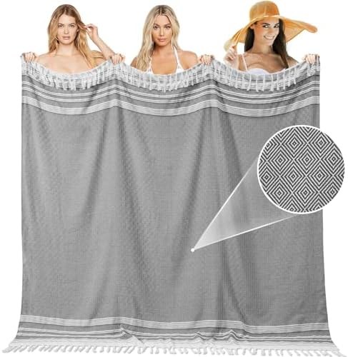 Boho Woven Throw Blanket, Cotton, Option 5