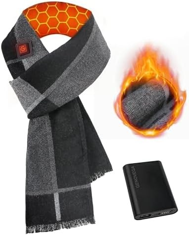 Graphene Heated Scarf with Battery Pack, Women and Men, Option 1