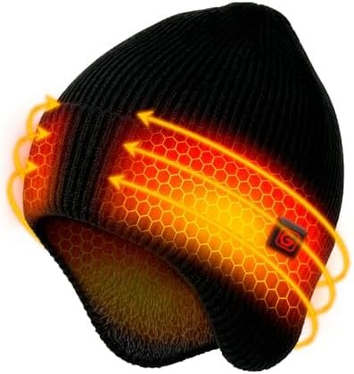 Heated Beanie Hat, Rechargeable, Option 1