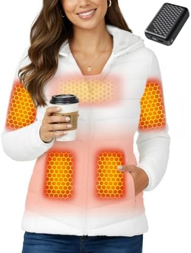 Heated Fleece Jacket for Women, Battery Included, Option 3