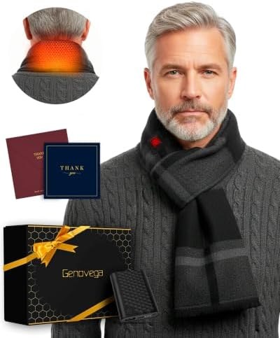 Heated Plaid Scarf Shawl, 6000mAh, Option 2