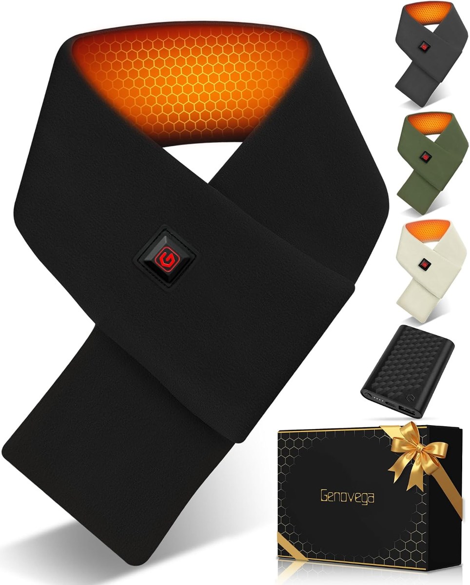 Genovega Heated Scarf with 6000mAh Battery, Women and Men