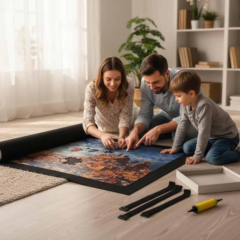 Genovega Jigsaw Puzzle Mat Roll Up, up to 2000 Pieces, view 6