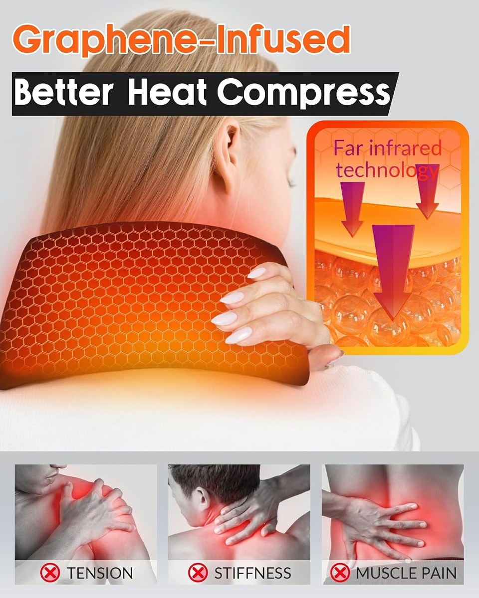 Genovega Neck Heating Pad Heated Scarf Wrap, view 6