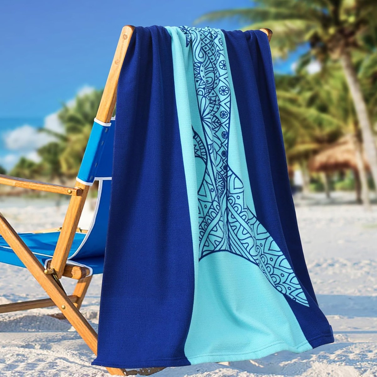 Genovega Oversized Beach Towel Set 4-Pack, Printed, view 2