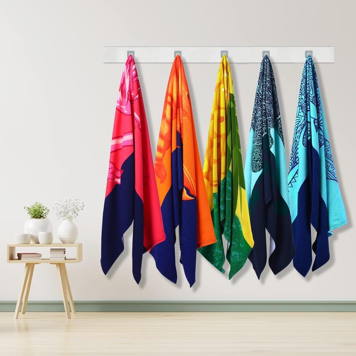 Genovega Oversized Beach Towel Set 4-Pack, Printed, view 4