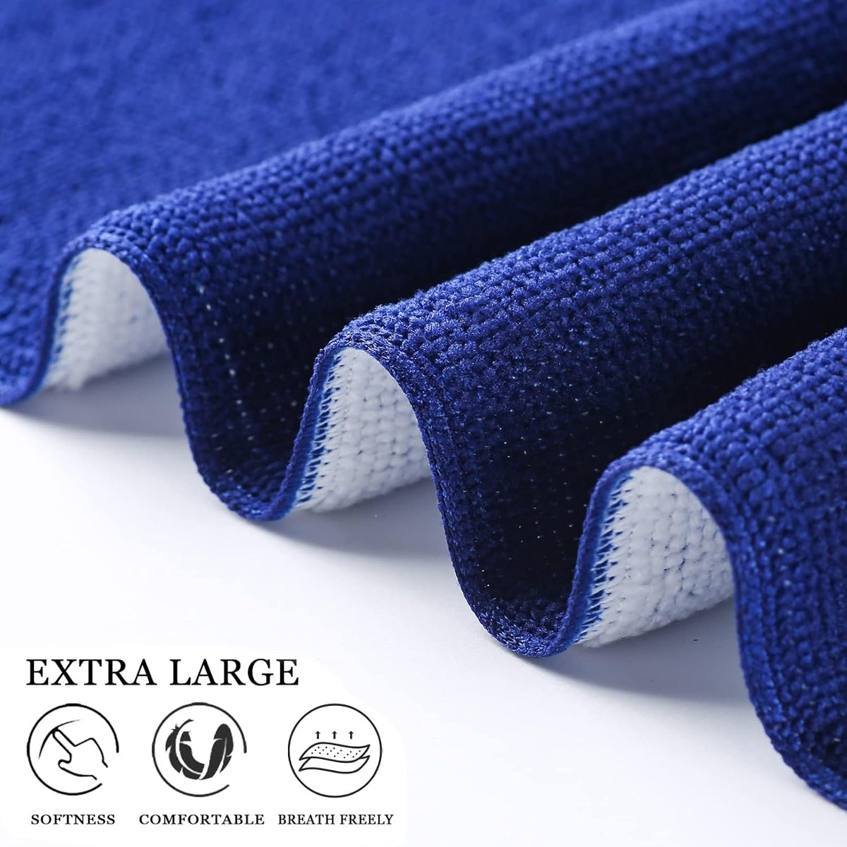 Genovega Oversized Beach Towels 2-Pack, Shark and Turtle, view 4
