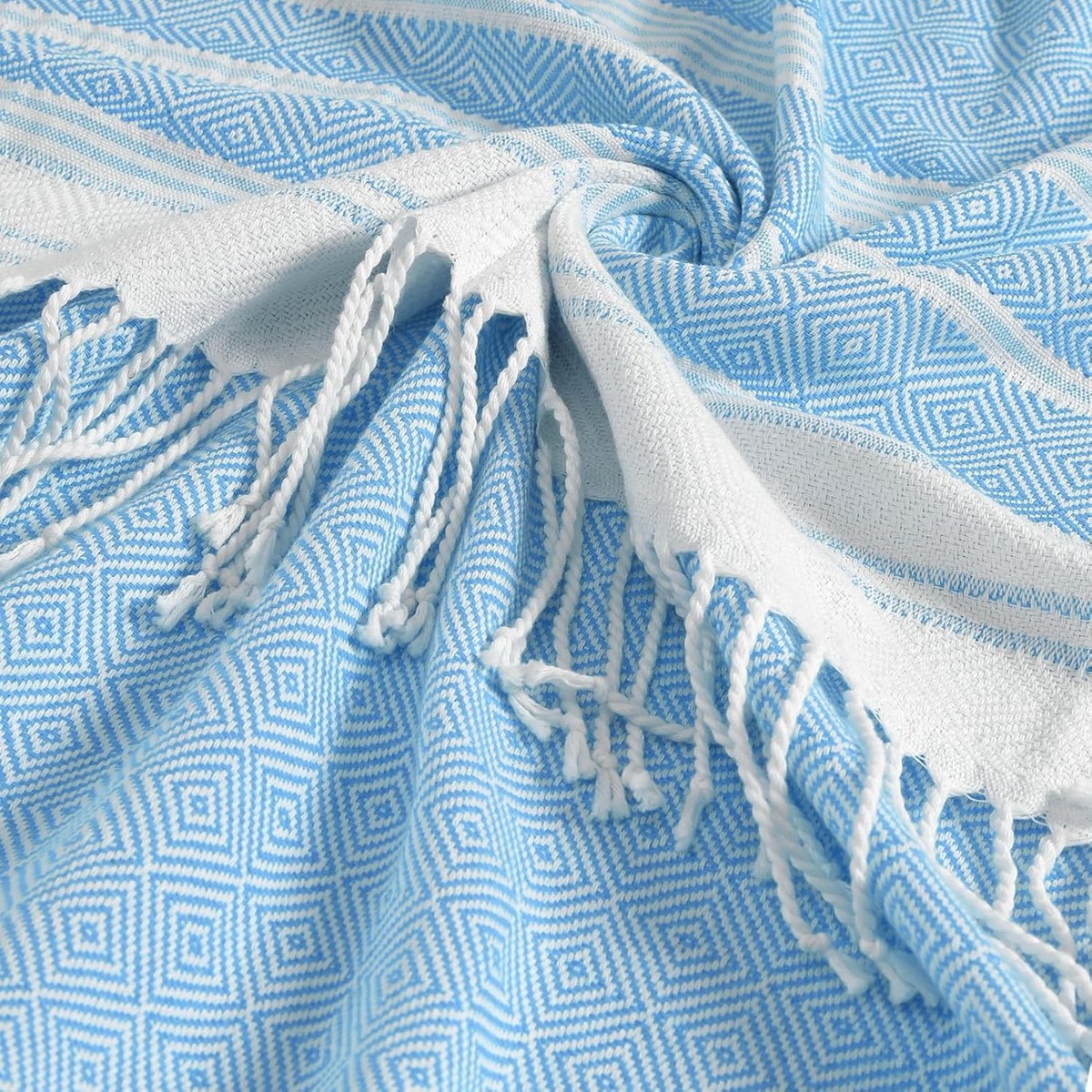 Genovega Oversized Turkish Beach Towel, 74 x 38, view 5