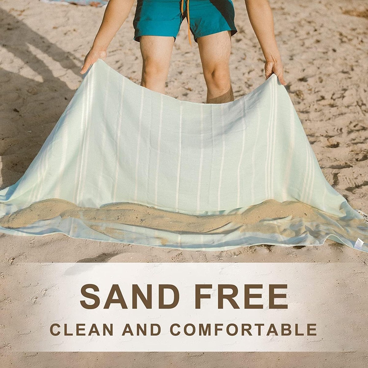 Genovega Turkish Beach Towels 2-Pack, Sand Free, view 4