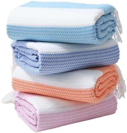 Turkish Beach Towels 6-Pack, 74 x 38 Inch, Option 4