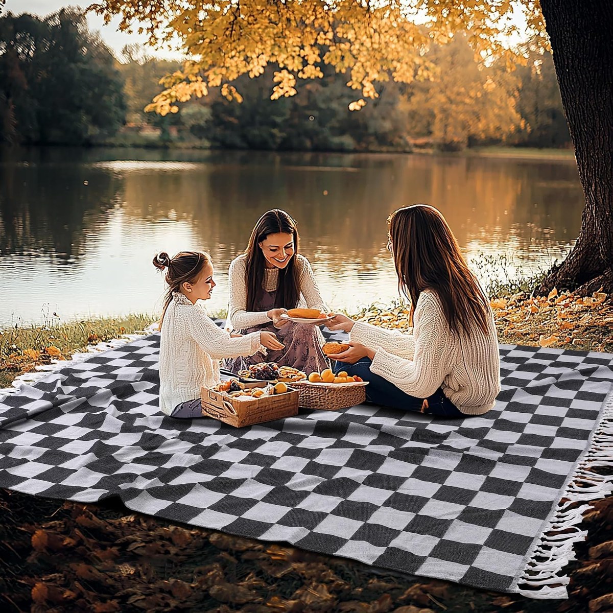 Genovega Turkish Cotton Throw Blanket, Oversized, view 4