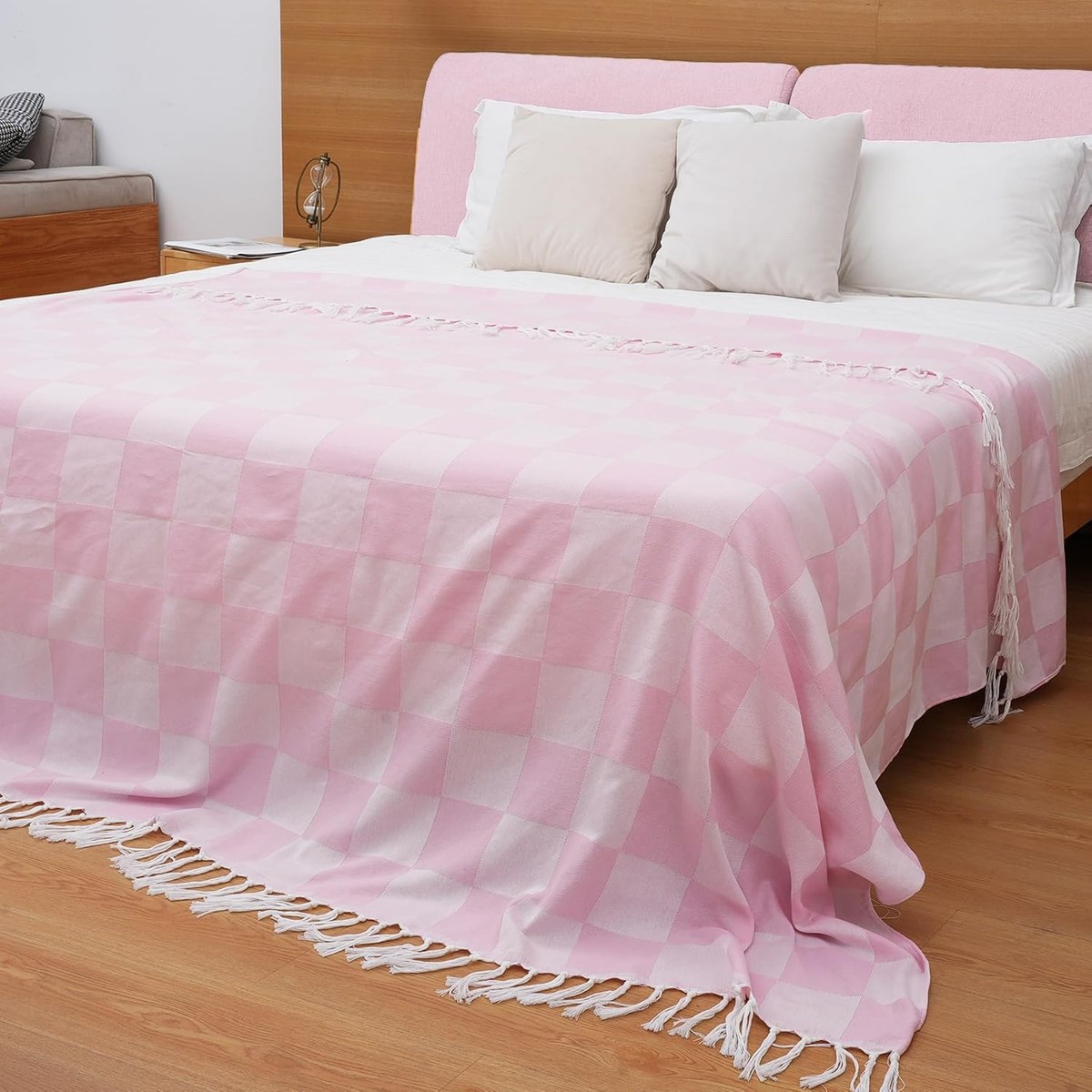 Genovega Turkish Cotton Throw Blanket, Oversized, view 5