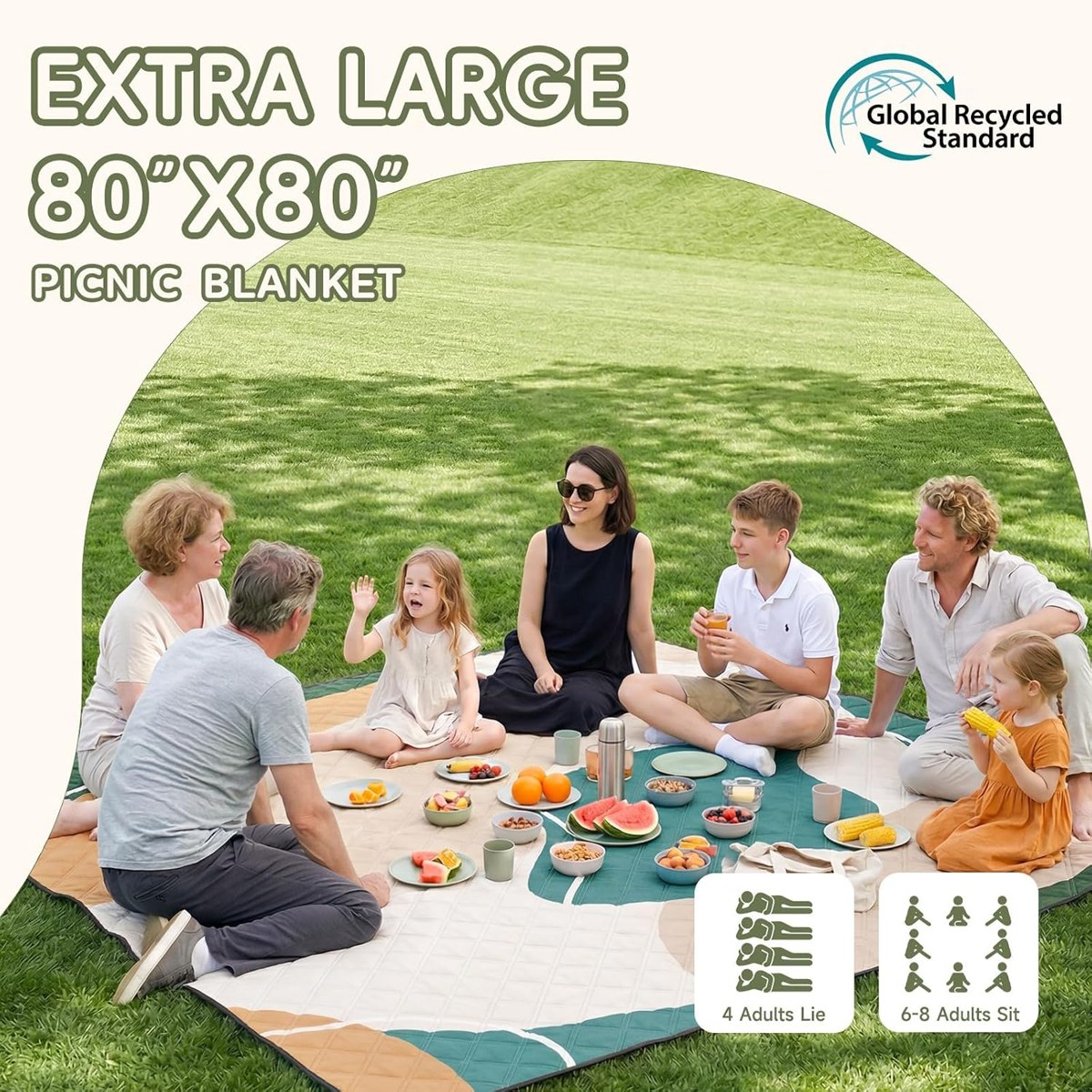 Genovega Waterproof Beach Blanket, Gift Edition, view 2