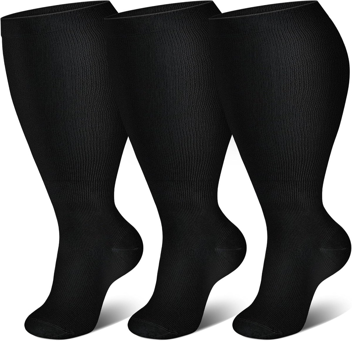 Genovega Wide Calf Compression Socks 3-Pack